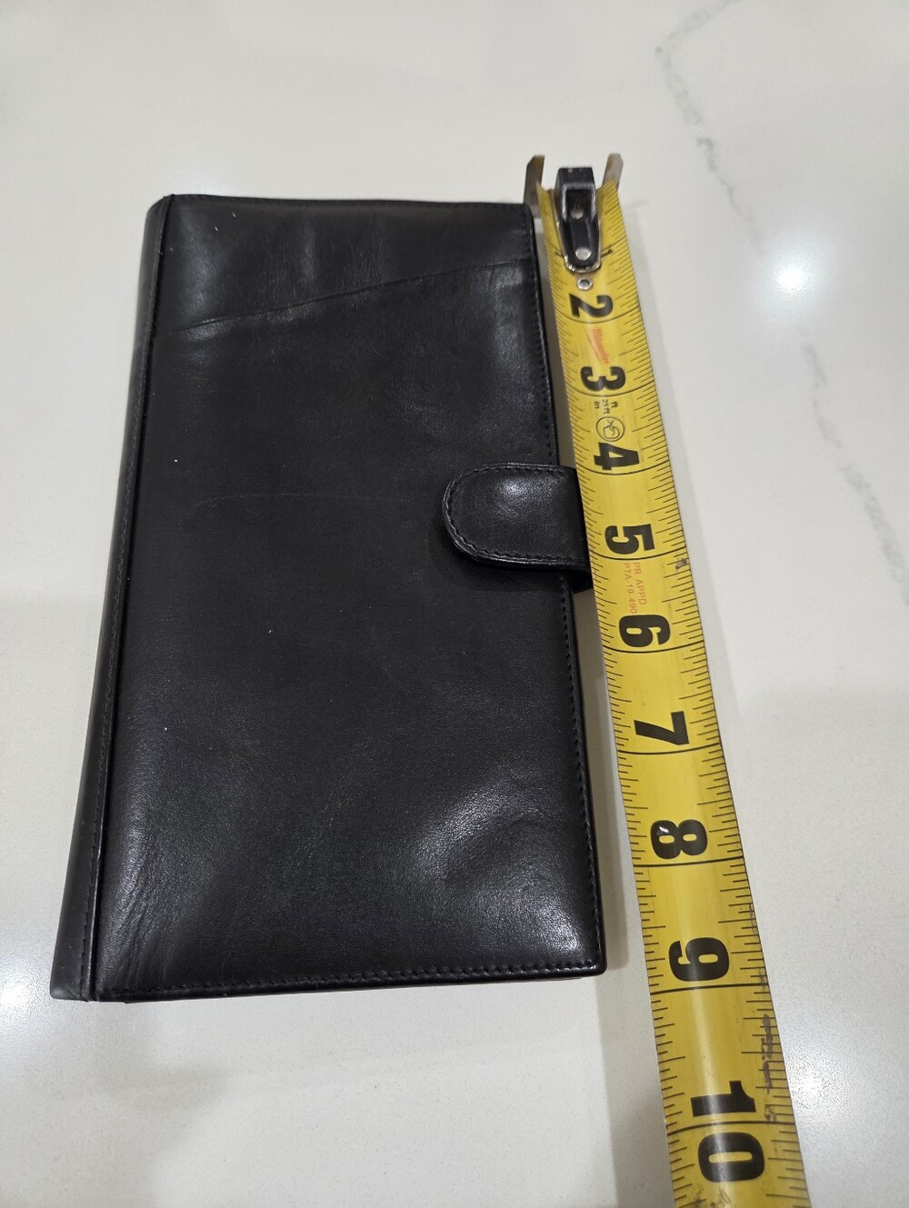 Leather Travel Wallet with RFID Protection - Black 100% Leather. - Picture 12 of 15
